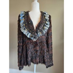 Fantazia Faux Fur Blazer Sz XL